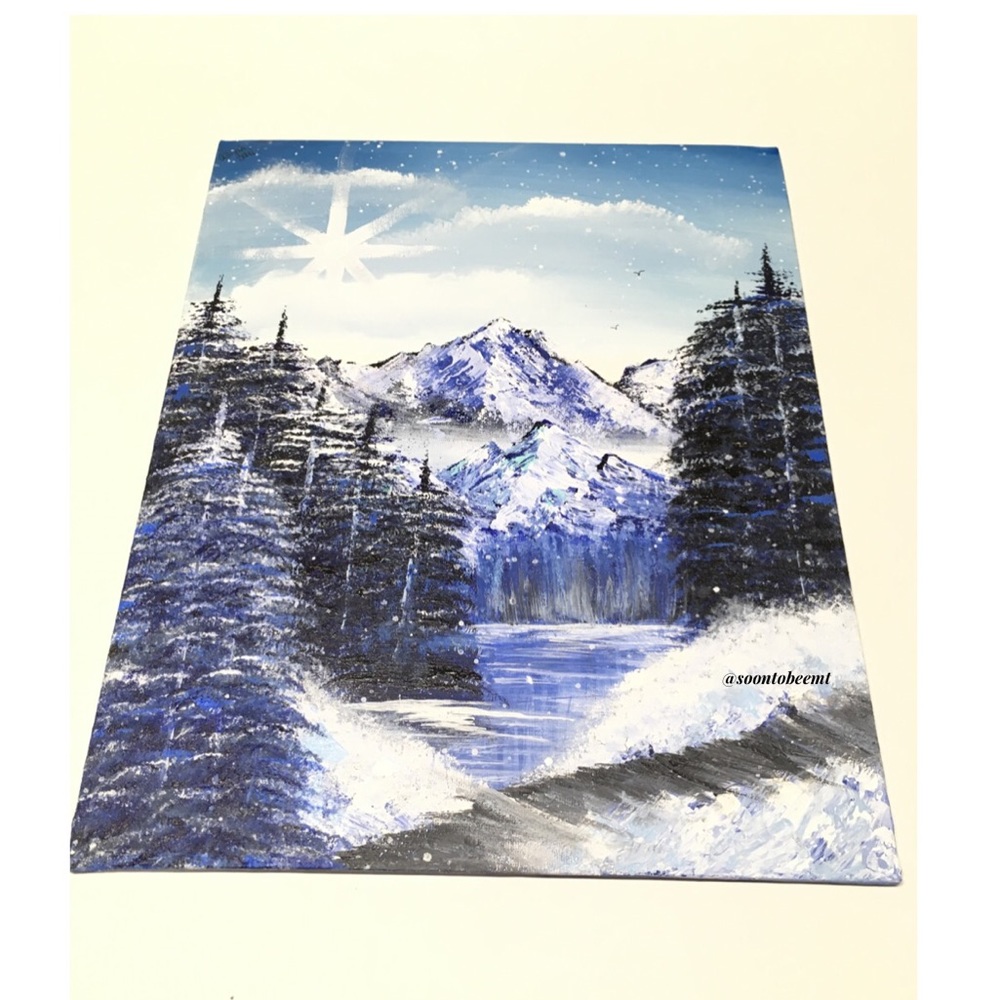 11x14 Acrylic Painting By Me- ThroughTheCold